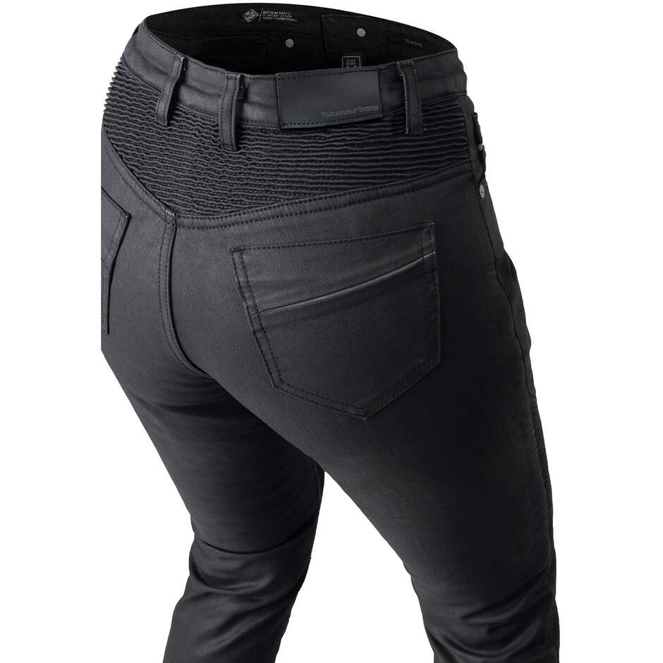 Tucano Urbano 8289WF559 ELETTRA Black Motorcycle Jeans