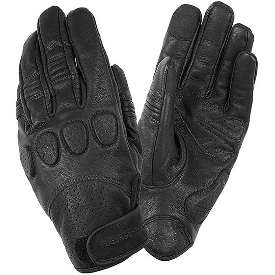 Tucano Urbano 9920HU GIG Pro Black Leather Motorcycle Gloves