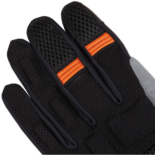Tucano Urbano 9950U Summer Fabric Motorcycle Gloves Black Orange