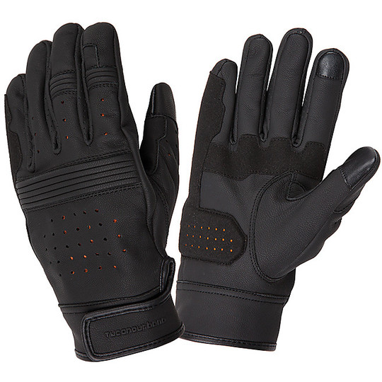 Tucano Urbano 9951U BOB SKIN Black Leather Motorcycle Gloves