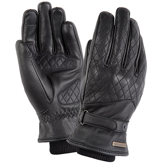 Tucano Urbano 9982HW SILVYA2G Black Leather Motorcycle Gloves