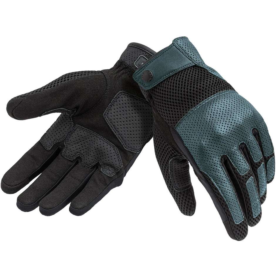 Tucano Urbano 9986HM WINDY Blue Teal CE Leather Motorcycle Gloves