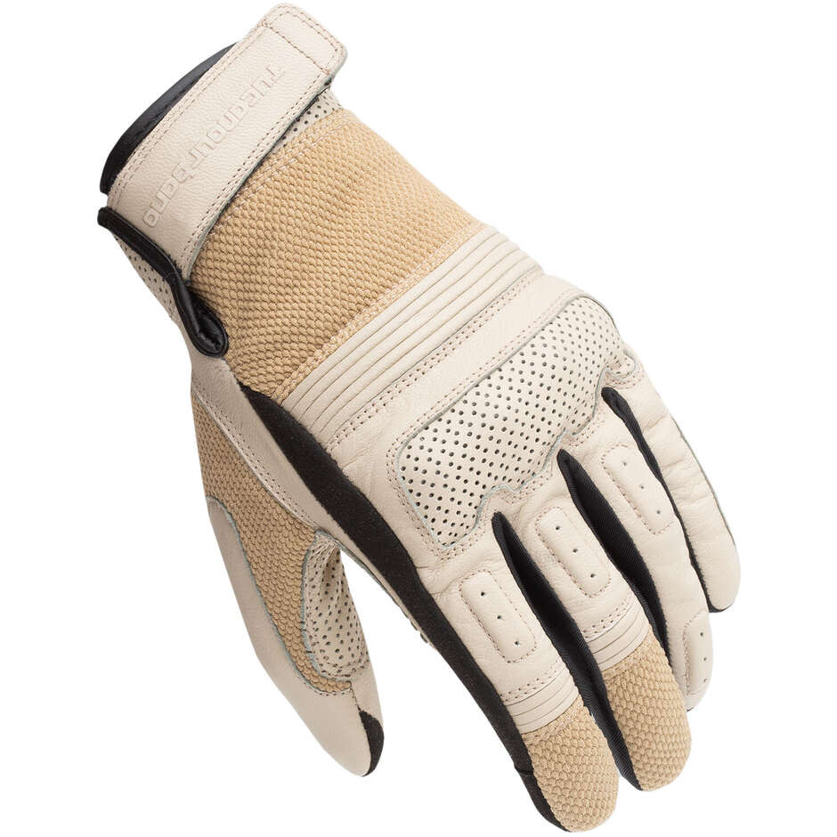 Tucano Urbano ANDREW CE Leder Motorradhandschuhe Sand