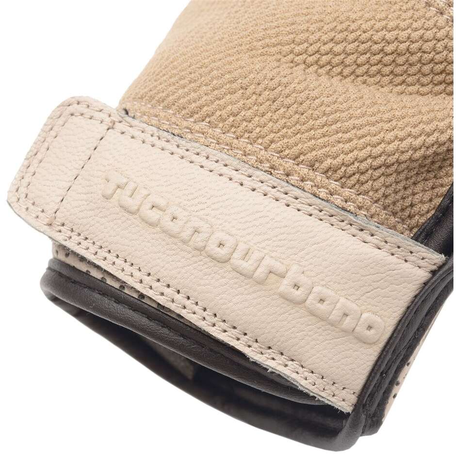 Tucano Urbano ANDREW CE Leder Motorradhandschuhe Sand