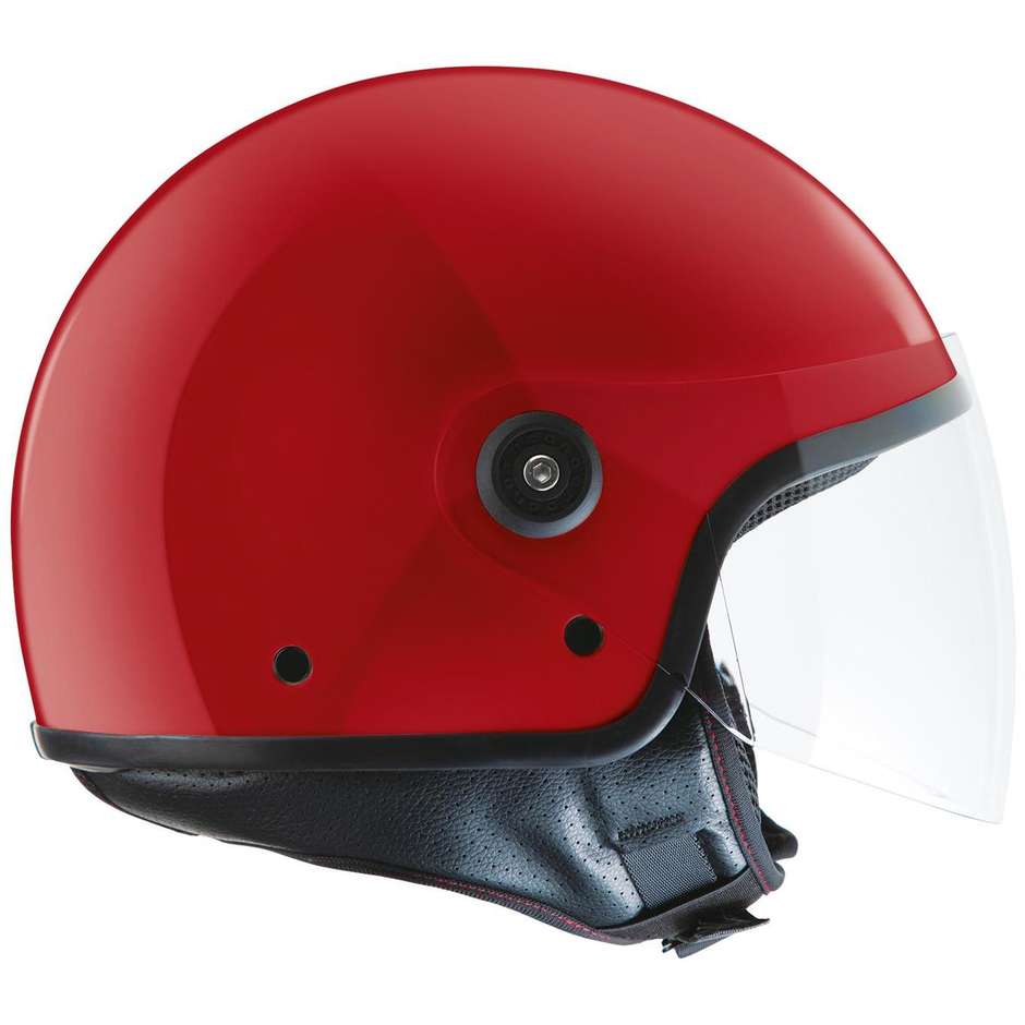 Tucano Urbano Demi-Jet Motorcycle Helmet EL'JETTIN Red Glossy Spring