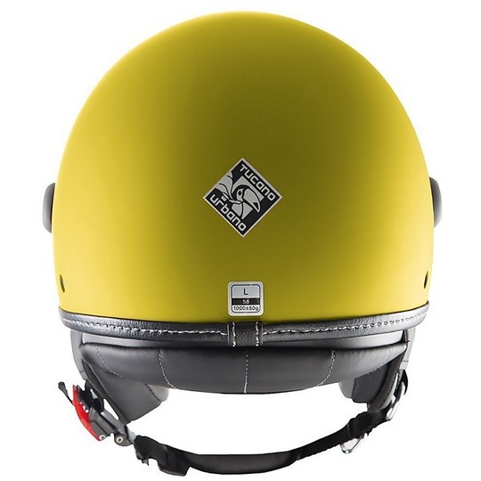 Tucano Urbano Jet Motorbike Helmet EL'METTIN Twin Fluo Yellow Visor