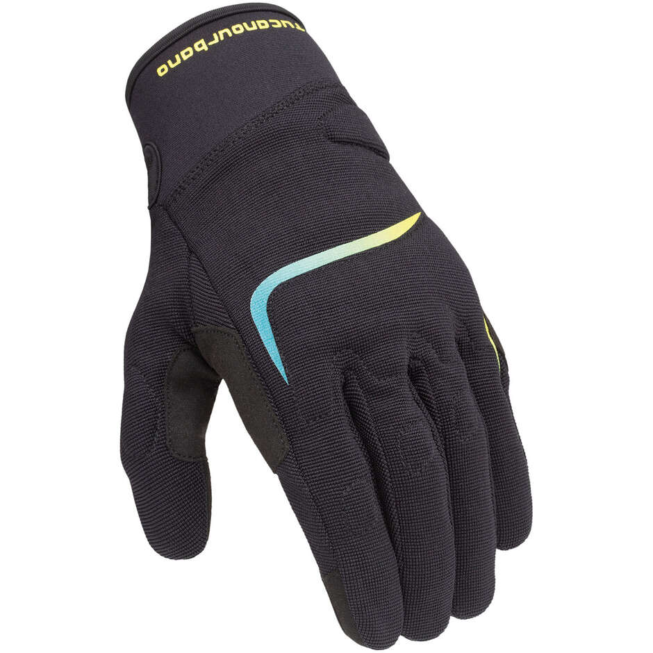 Tucano Urbano MIKY Gradient Yellow Motorcycle Gloves In Summer Fabric