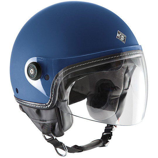 Tucano Urbano Moto Jet Helmet EL'METTIN Opaque Blue Double Visor