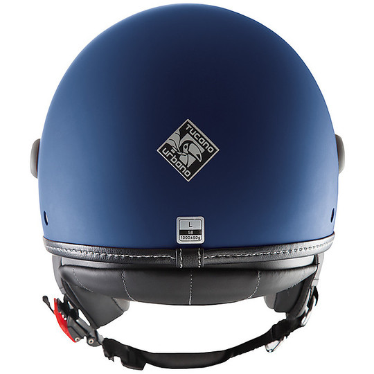 Tucano Urbano Moto Jet Helmet EL'METTIN Opaque Blue Double Visor