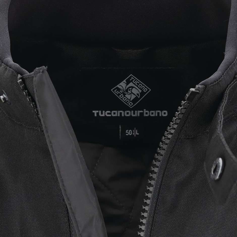 Tucano Urbano TWIN 8210mf201 Blouson Moto Rembourré Noir Jaune Fluo