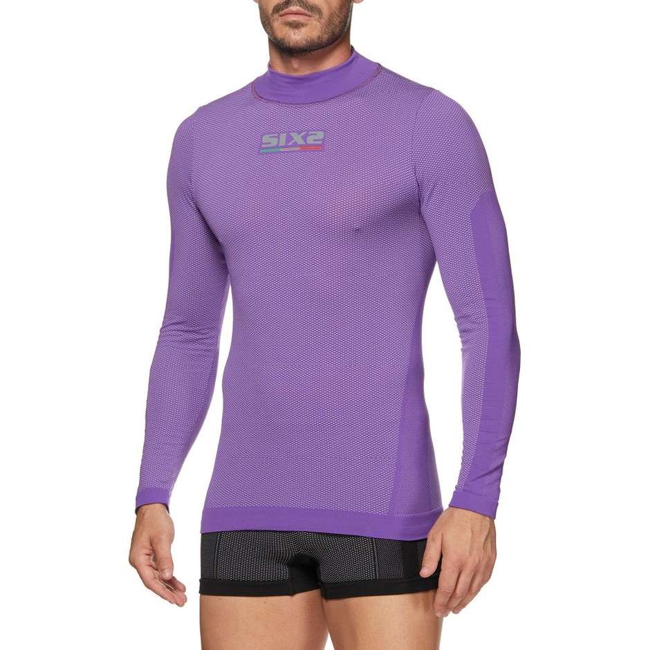 Turtleneck Underwear Long sleeves Sixs TS3L Superlight Carbon Underwear Purple