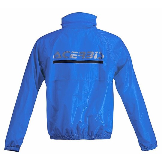 Tuta Antipioggia Divisibile Giacca Giallo Fluo Acerbis Rain Suit Logo Blu