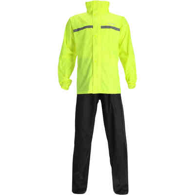 Tuta Da Pioggia Da Uomo Adulti Alta Visibilità Set Impermeabili All'aperto Motociclo Bicicletta - Foto 8