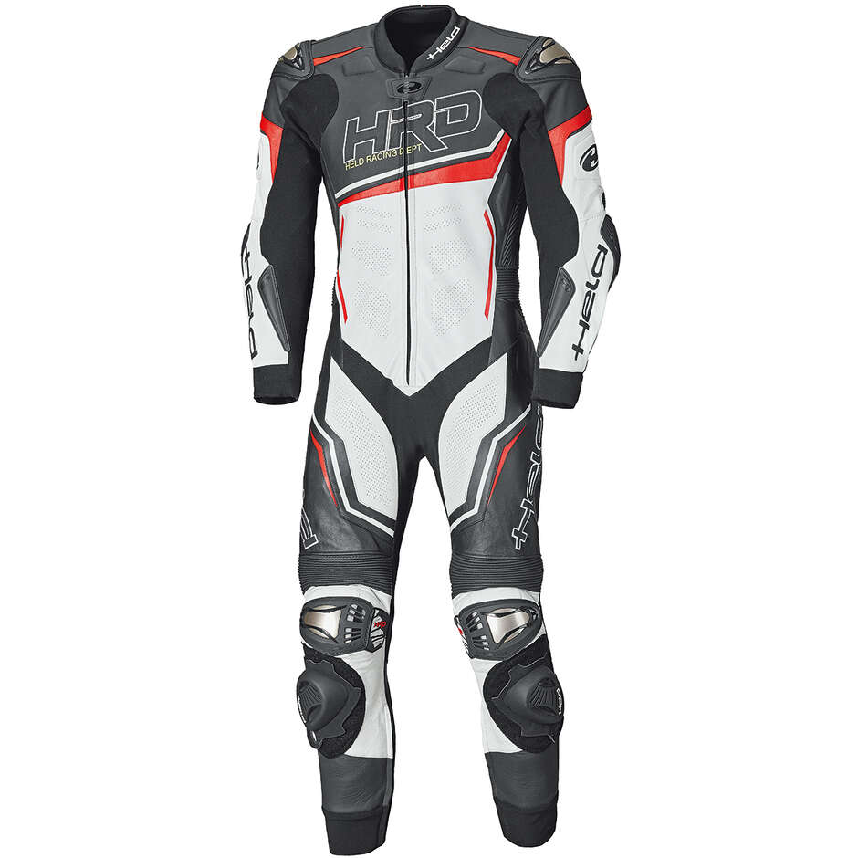 Tuta Intera Moto Slade II Nero Bianco Rosso taglia 48