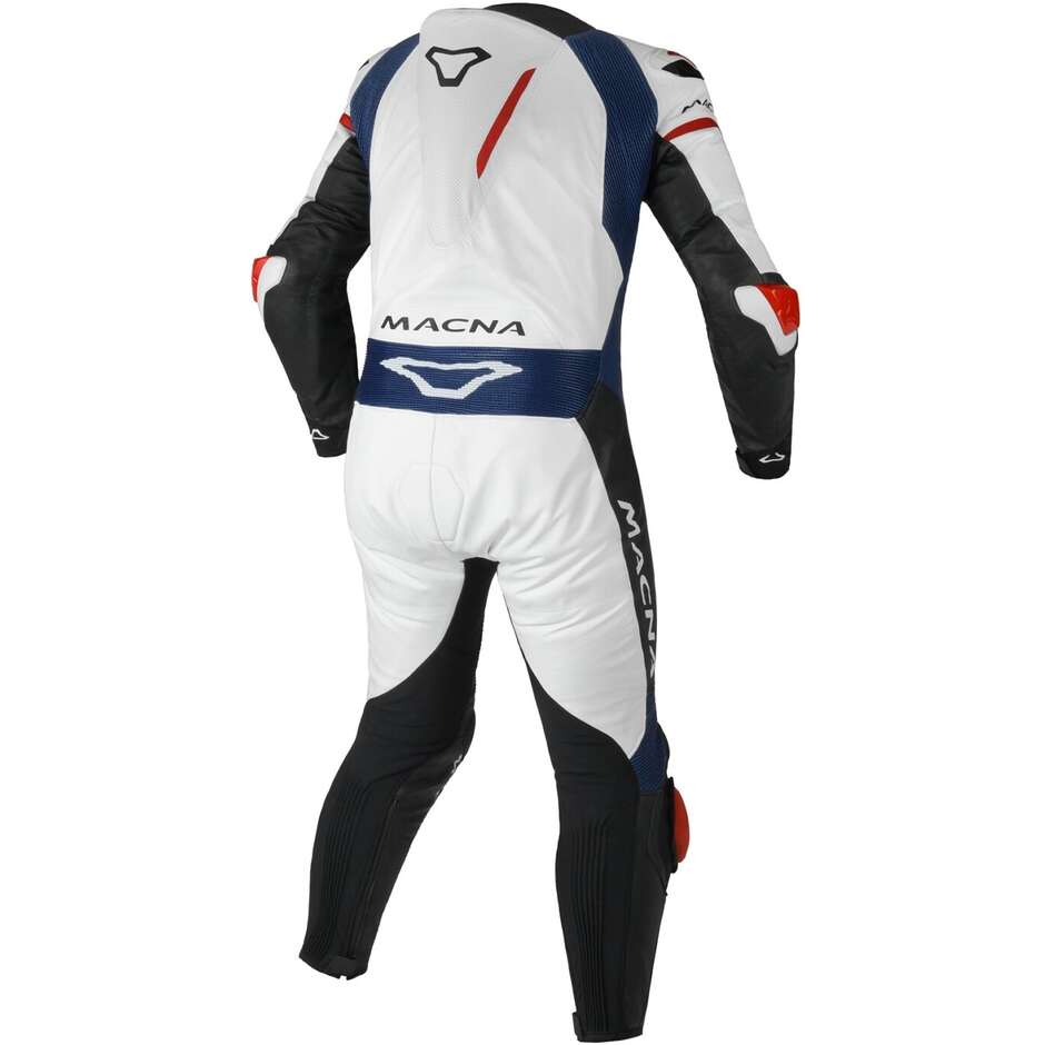 Tuta Moto 1pz Macna MIZURO Bianco Blu