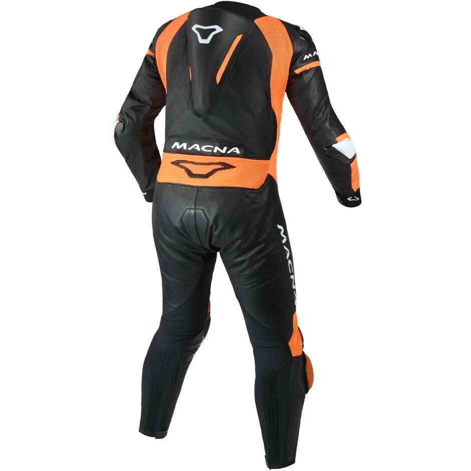 Tuta Moto 1pz Macna MIZURO Nero Arancio