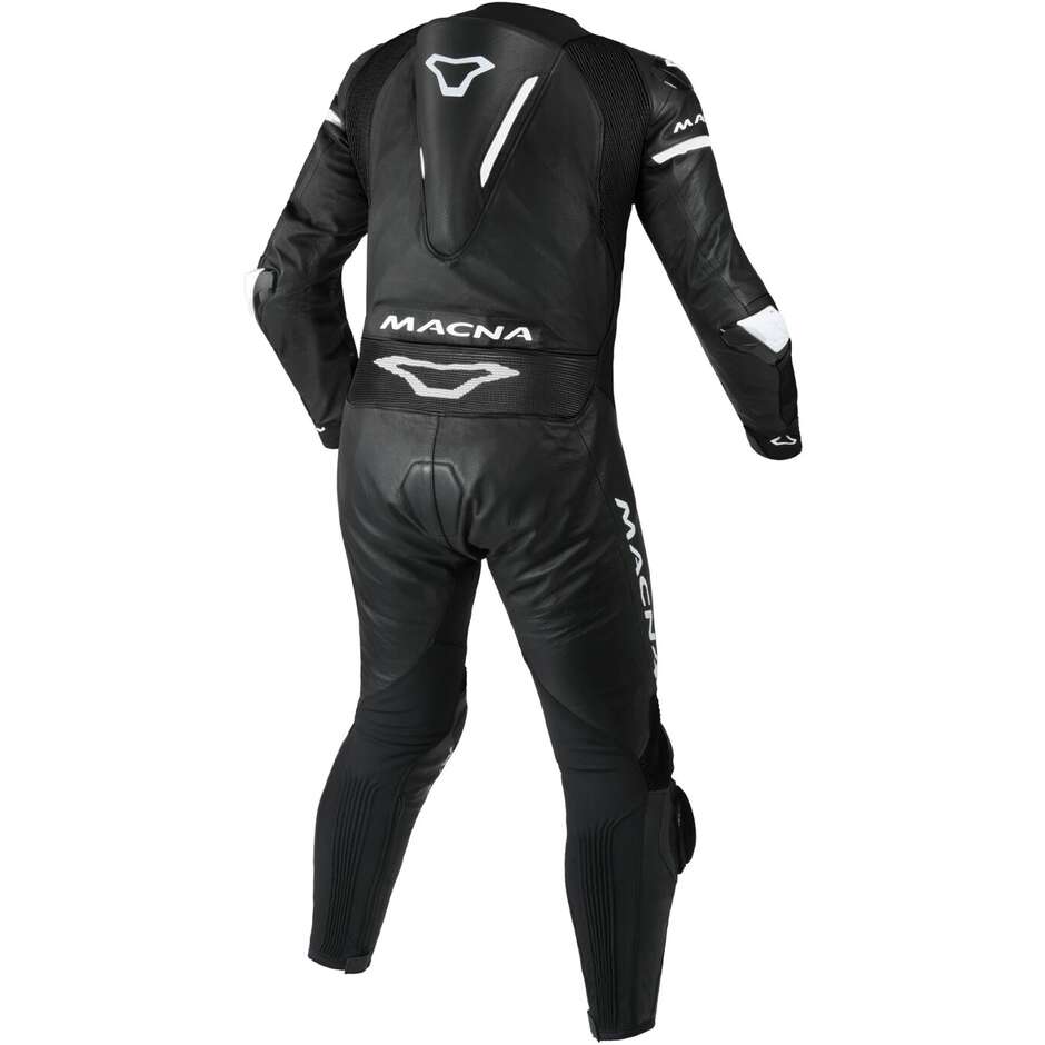 Tuta Moto 1pz Macna MIZURO Nero Bianco
