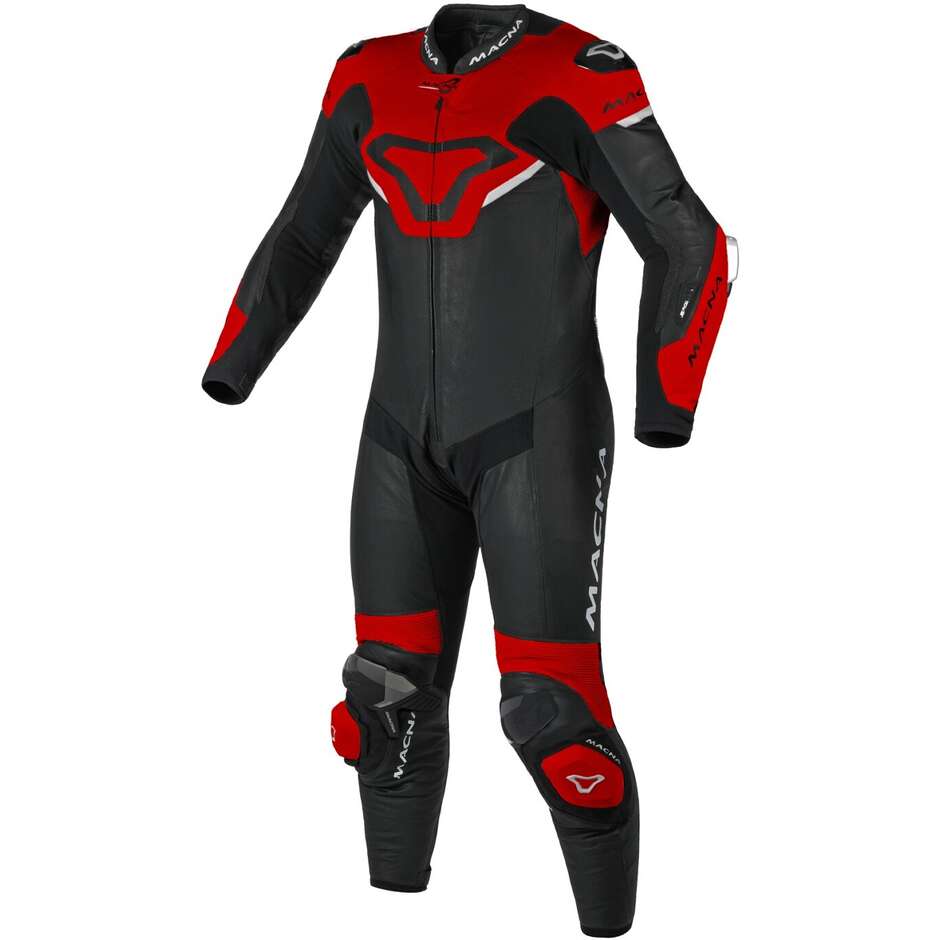 Tuta Moto 1pz Macna MIZURO Nero Rosso
