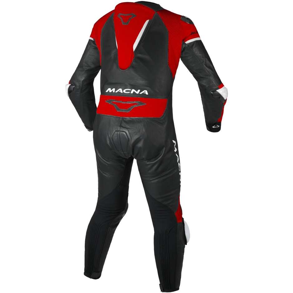 Tuta Moto 1pz Macna MIZURO Nero Rosso