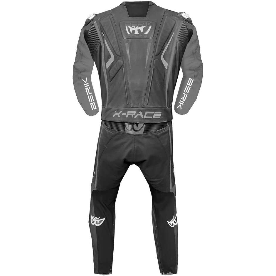 Tuta Moto Divisibile Berik 2.0 X-Race 2PCS 221309 FR Nero Grigio