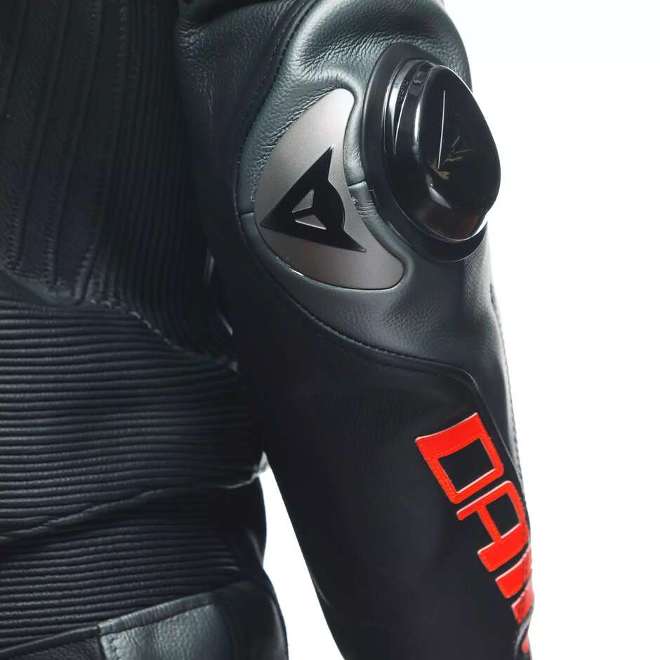 Tuta Moto Divisibile Dainese LAGUNA SECA 5 2PCS # Nero Antracite Rosso Fluo