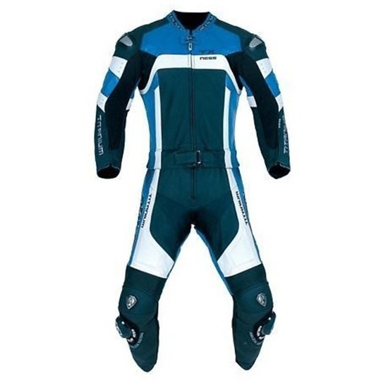 Tuta Moto Divisibile In Pelle Arlen Ness Titanium Ls2-3211 Nero-Blu