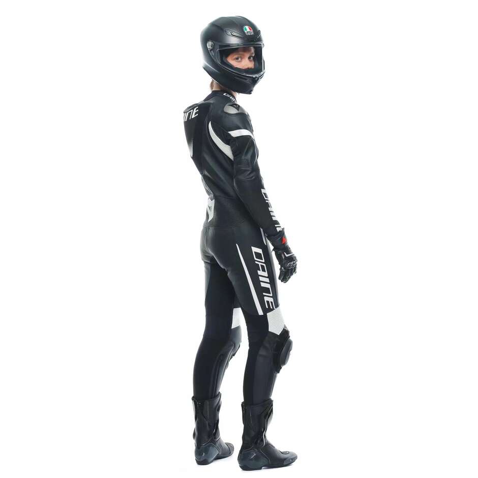 Tuta Moto Donna Intera Dainese GROBNIK LADY 1PC PERF. # Nero Nero Bianco