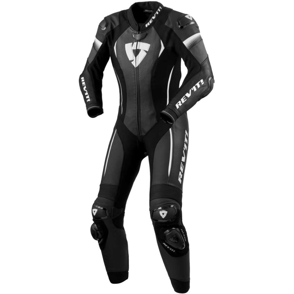 Tuta Moto Donna Intera Rev'it XENA 4 LADIES Nero Bianco