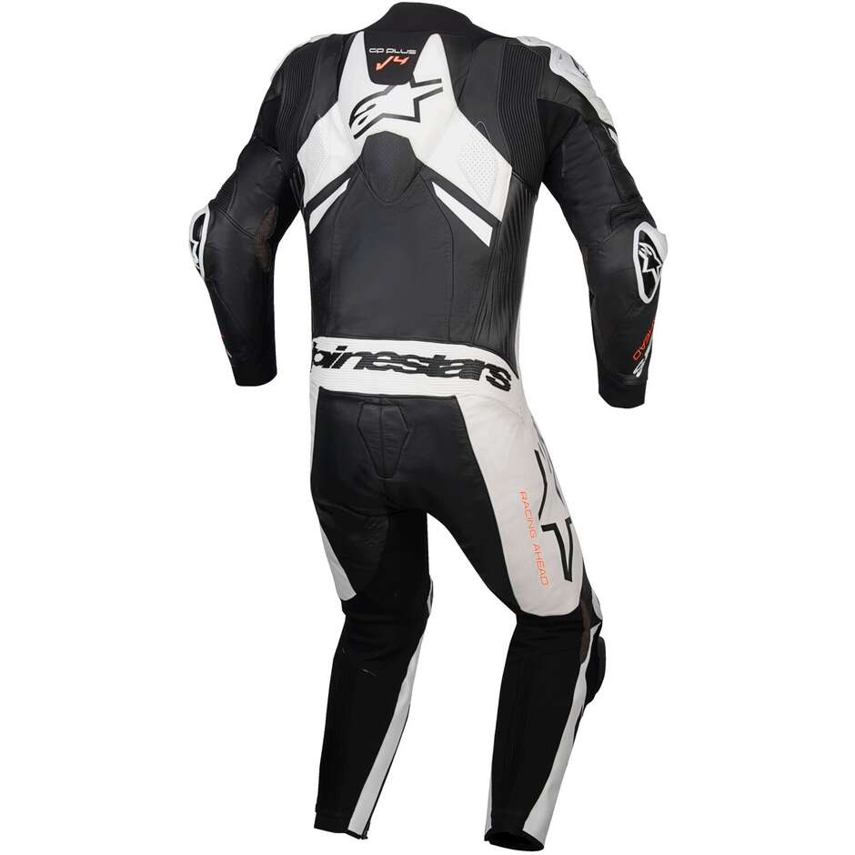 Tuta Moto Intera Alpinestars GP PLUS V4 SPRINT 1PC Nero Bianco Rosso Fluo