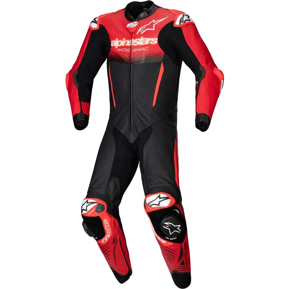 Tuta Moto Intera GP-R7 1PC Nero Rosso taglia 48