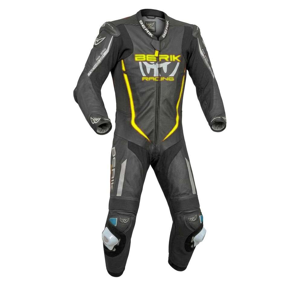 Tuta Moto Intera Berik LS1-221322 Con Airbag Incluso Nero Giallo