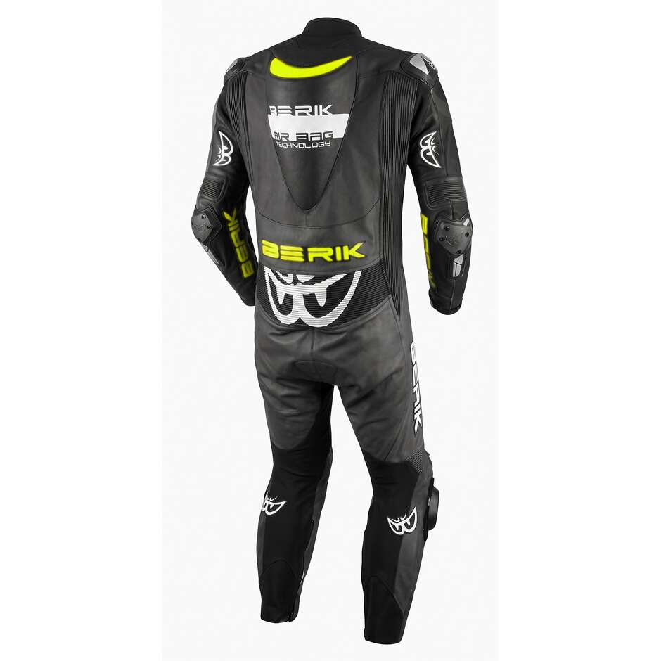 Tuta Moto Intera Berik LS1-221322 Con Airbag Incluso Nero Giallo