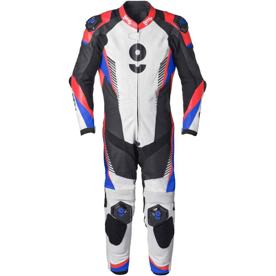 Tuta Moto Intera Tuta in pelle GRC-1 1PCS Nero Blu Rosso taglia 56