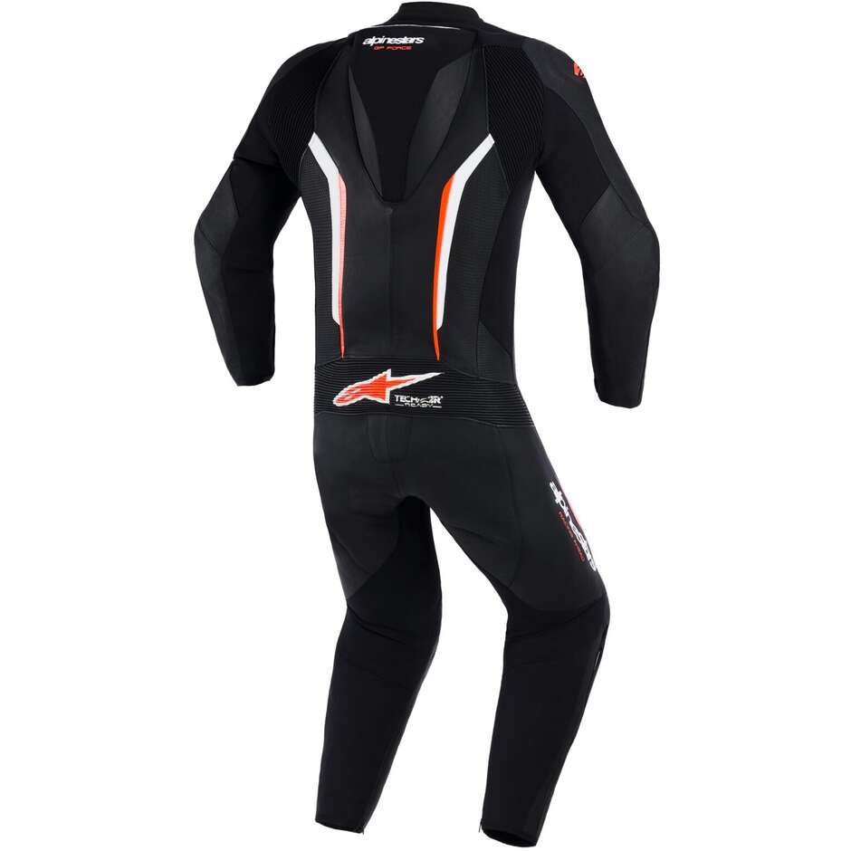 Tuta Moto Intera in Pelle Alpinestars GP FORCE V2 1PC Nero Rosso Bianco