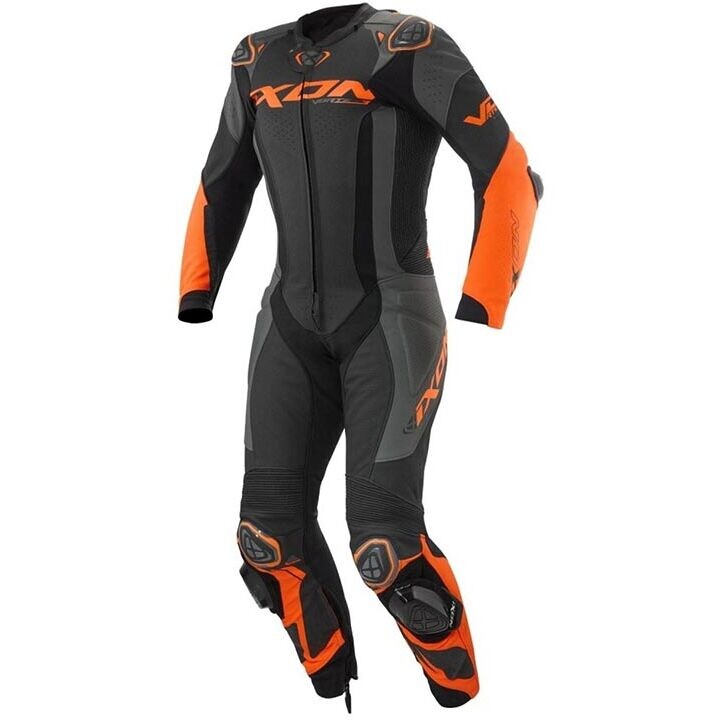 Tuta Moto Intera VORTEX 3 Nero Antracite Arancione taglia M