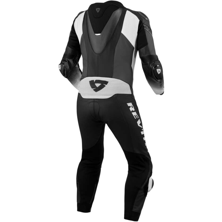 Tuta Moto Intera Rev'it CONTROL Nero Bianco