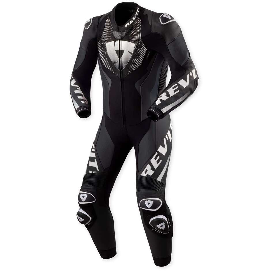Tuta Moto Intera Rev'it Hyperspeed 3 Nero Bianco