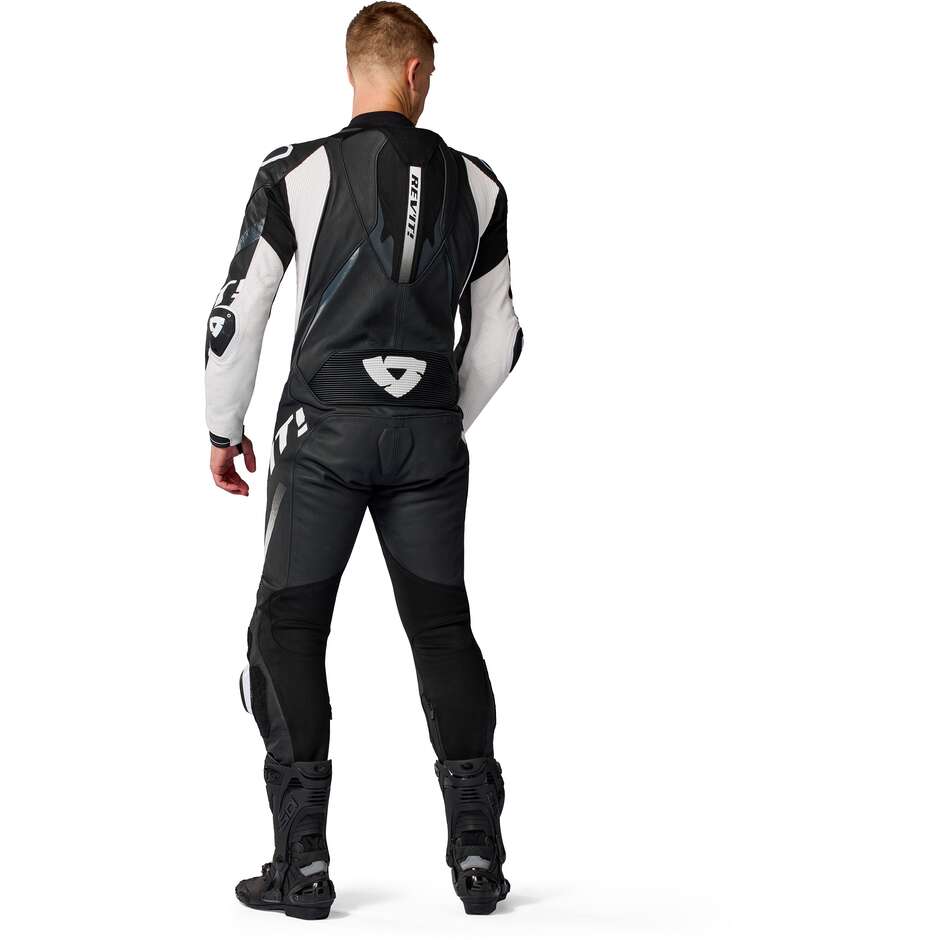 Tuta Moto Intera Rev'it Hyperspeed 3 Nero Bianco