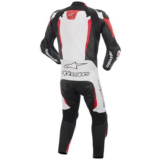 Tuta Moto Professional Alpinestars GP TECH Leather Suit Black White