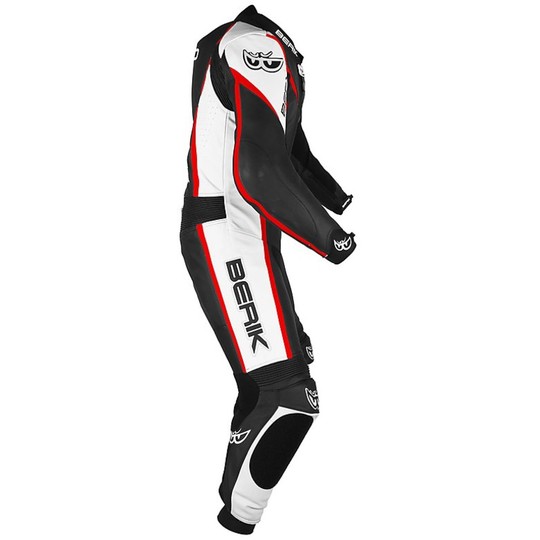Tuta Moto Professional Leather Berik 2.0 Novita '2015 Model SuperPro Black White Red