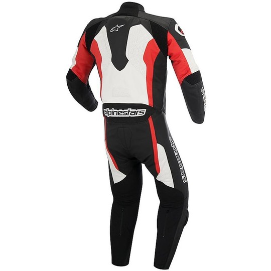  Tuta Moto Professionale Alpinestars Challenger Leather Suit 2015 Nero Bianco Giallo