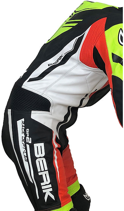 BERIK Berik LS1-201329-BK - Tuta moto Uomo black/kawasaki green/fluo. red -  Private Sport Shop