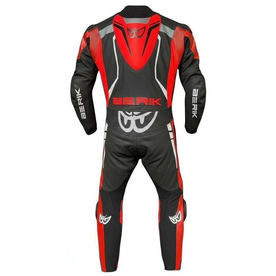 Tuta Moto Professionale In Pelle Berik 2.0 Ls1-171334FR Nero Rosso