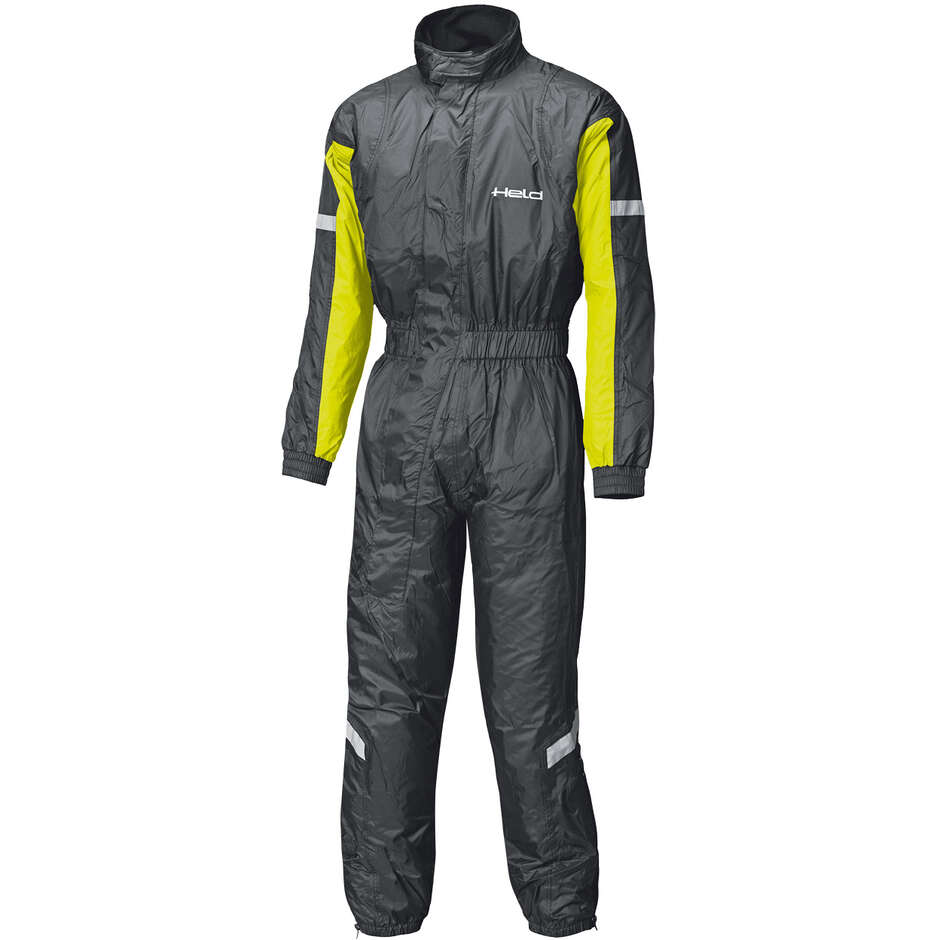 Tuta Nera Antipioggia Splash II Nero Giallo Fluo taglia S