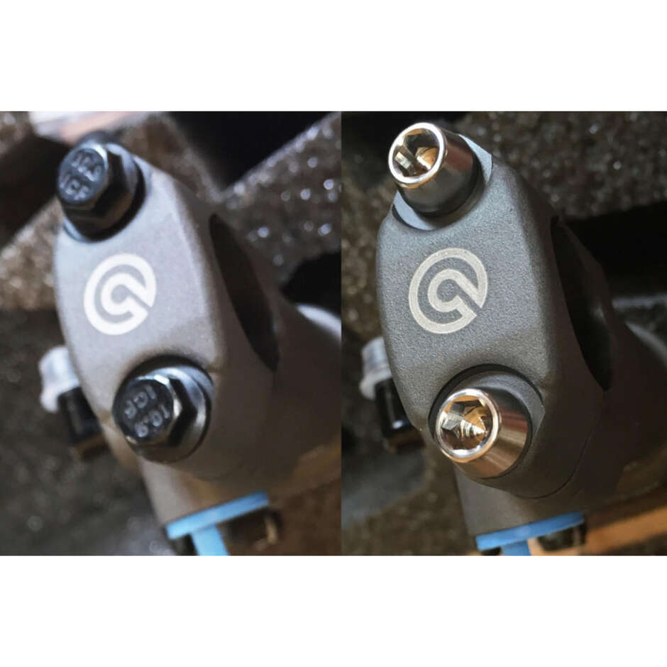 U-Bolzensatz für Brems- oder Kupplungspumpe M6x25 (2 Stück) - Titanium CNC Racing KV370X Titanium