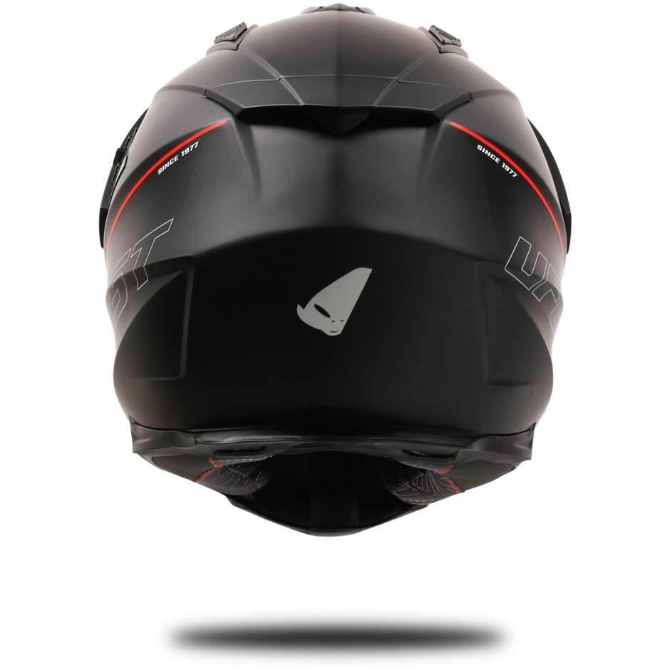 Ufo ARIES Adventure Off-Road Motorcycle Helmet Black Red