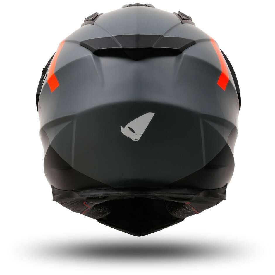 Ufo ARIES Adventure Off-Road Motorcycle Helmet Gray Orange