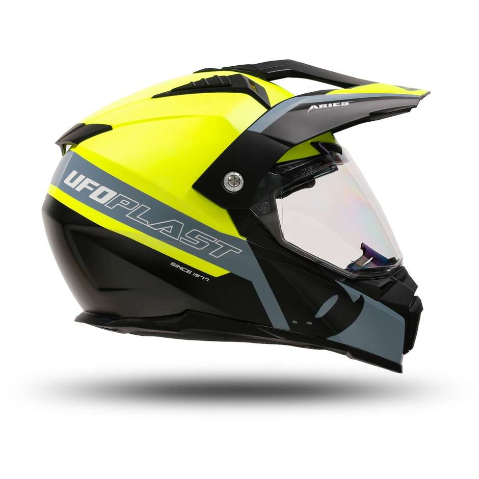 Ufo ARIES Adventure Off-Road Motorcycle Helmet Yellow Black