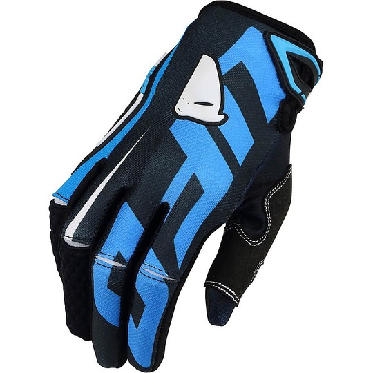 UFO BLAZE Cross Enduro Motorcycle Gloves Black Blue