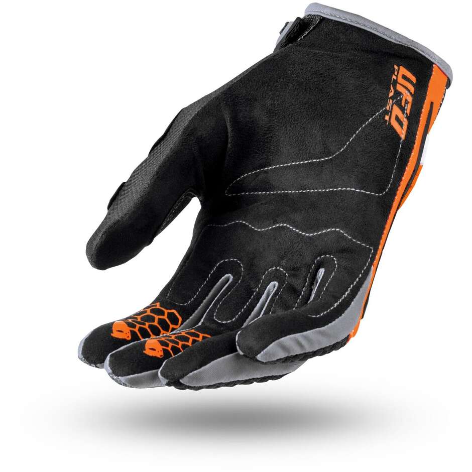 Ufo BLAZE Cross Enduro Motorcycle Gloves Black Orange